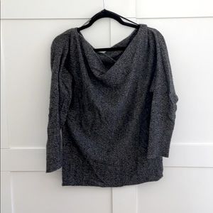 100% cashmere off the shoulder knit